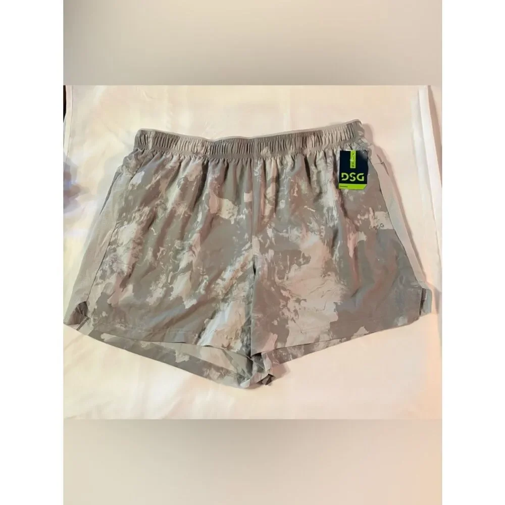 NWT DSG Men’s 2XL 5” Stride Run Shorts Swirl Tiptoe Athletic Lined